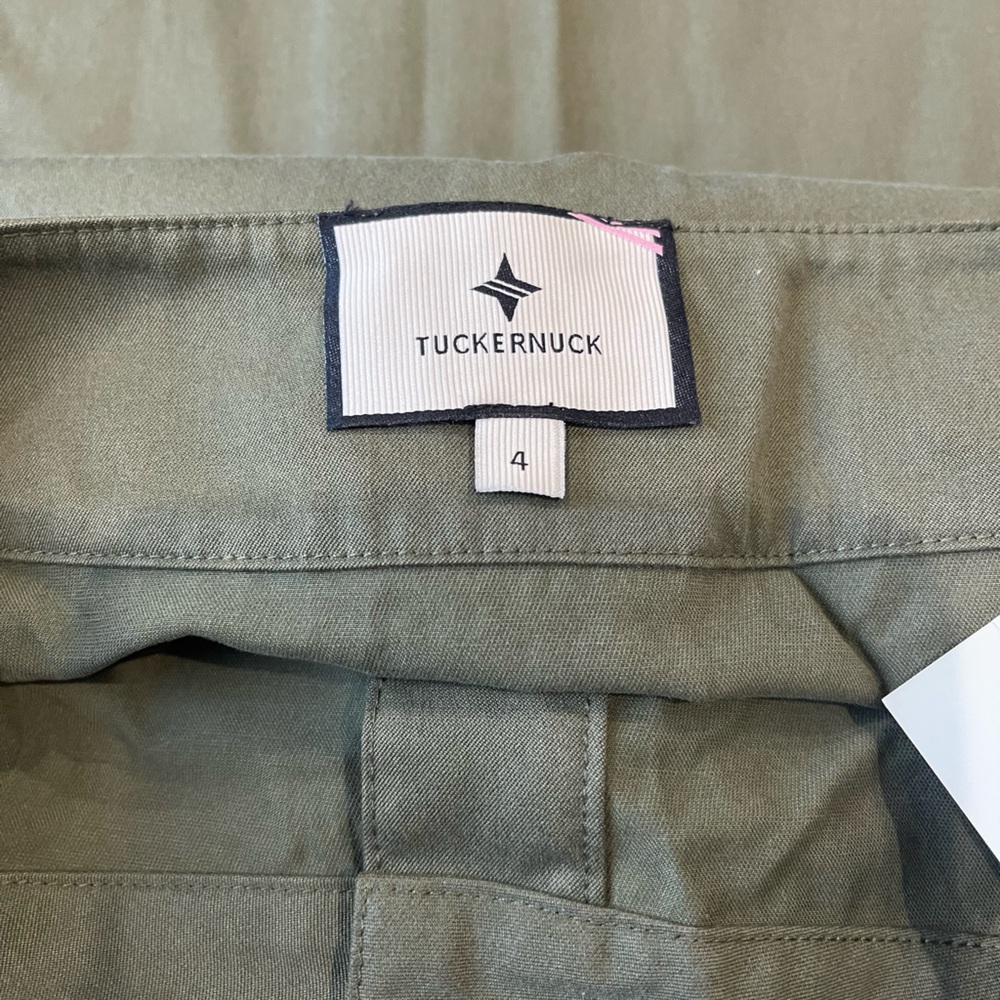 Tuckernuck Women Olive Green Brynn Skirt Button Midi Skirt Size 4 NEW - Picture 7 of 9